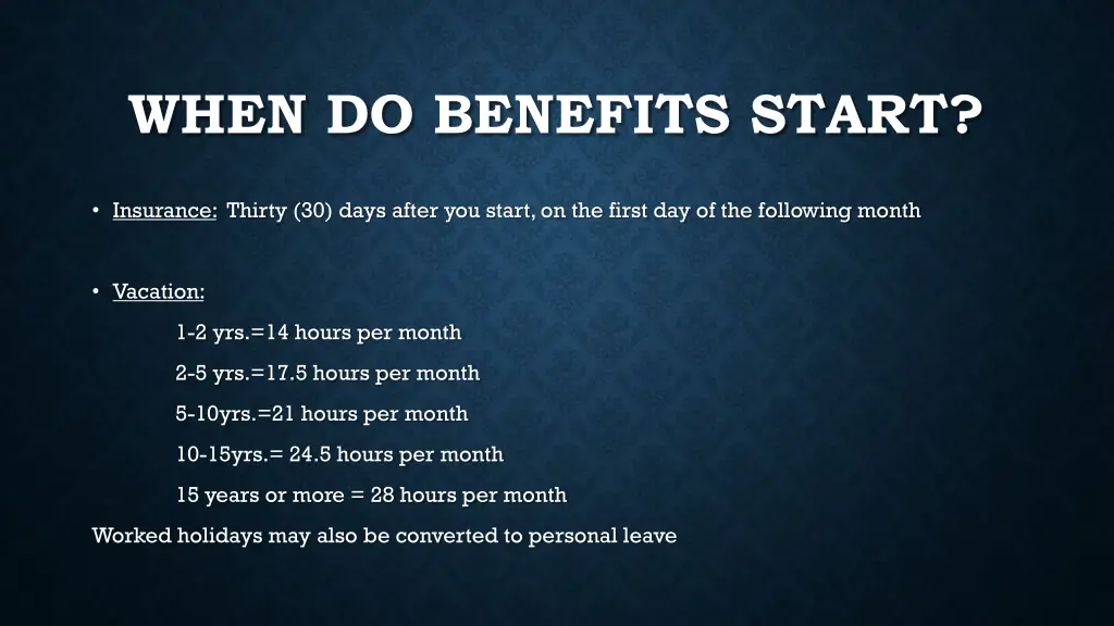 when do benefits start