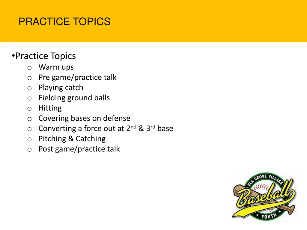 practice topics