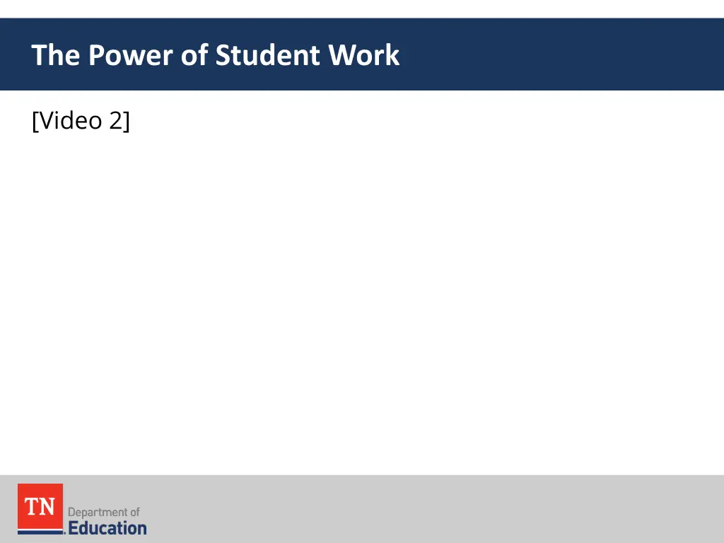 the power of student work