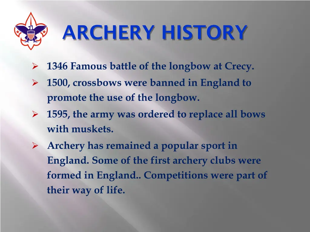 archery history 2