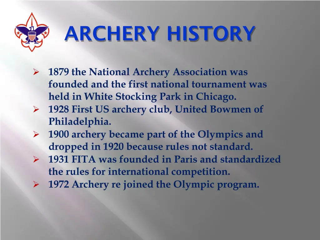 archery history 3