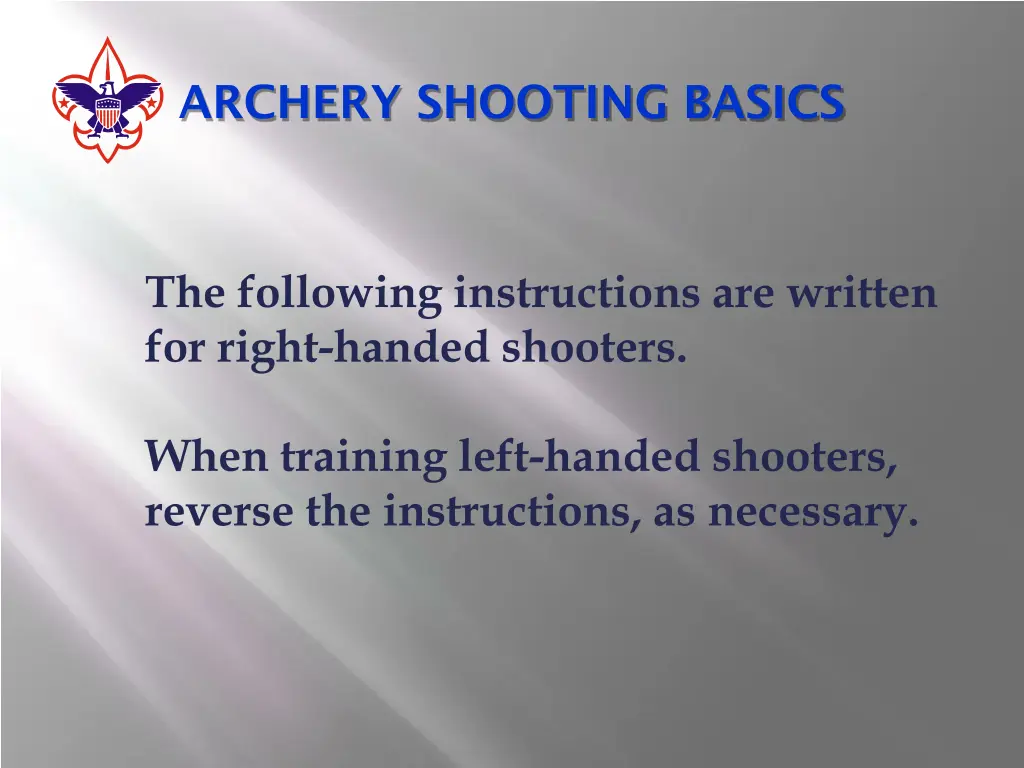 archery shooting basics