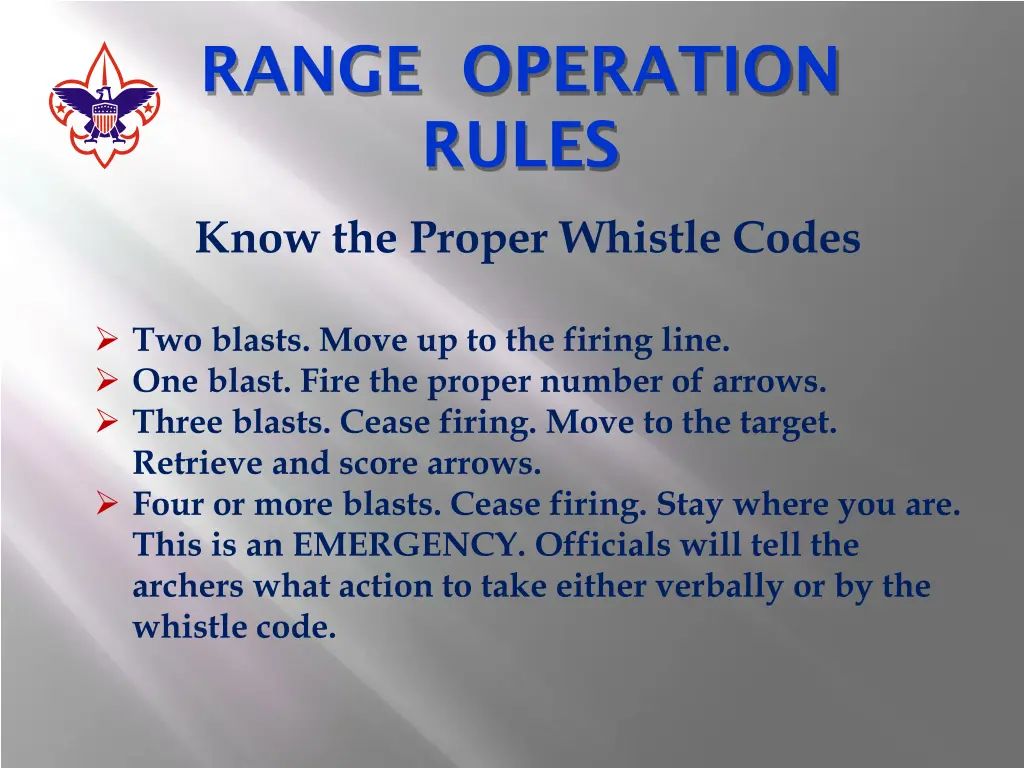 range operation rules