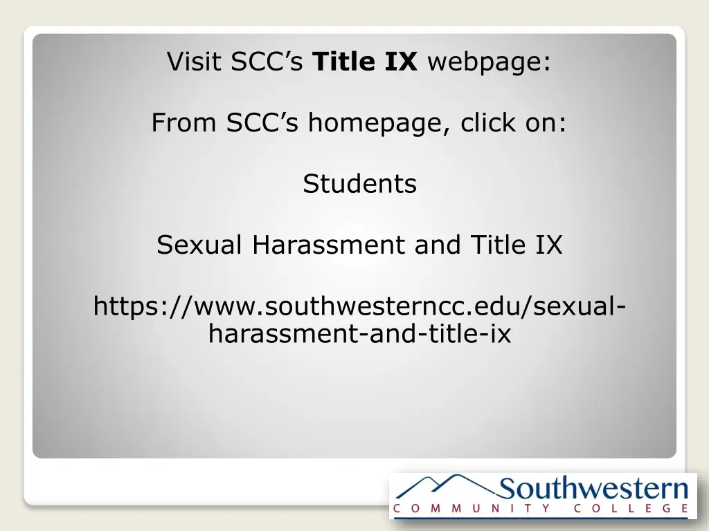 visit scc s title ix webpage