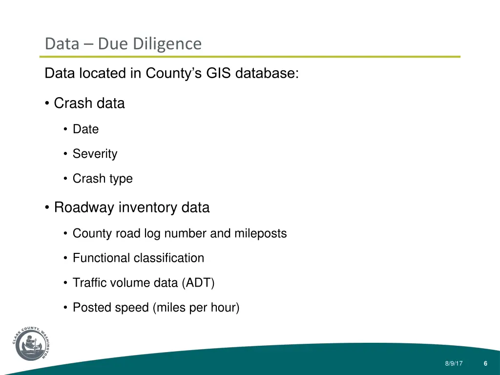 data due diligence