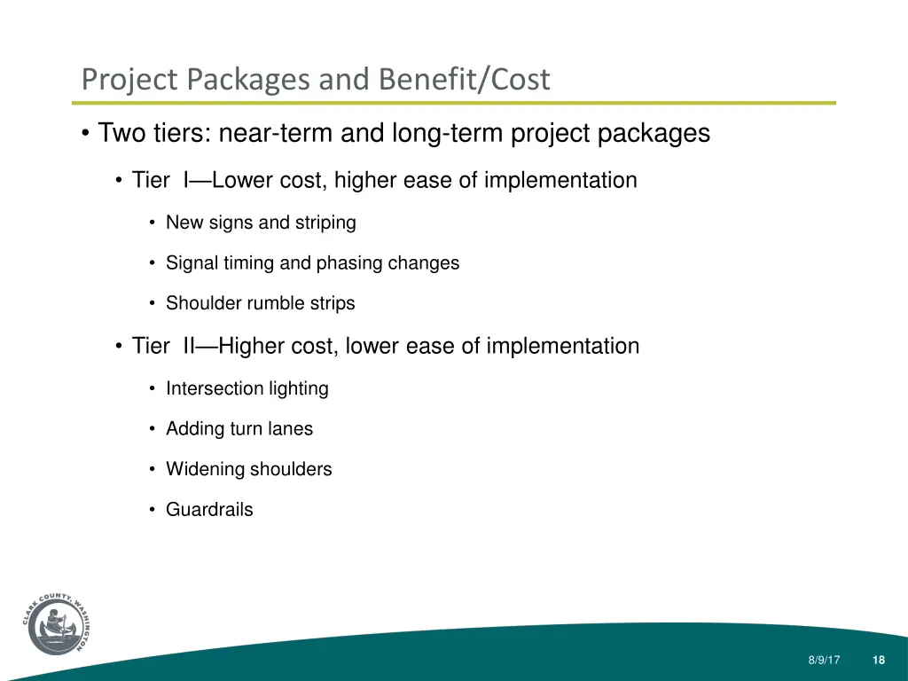 project packages and benefit cost