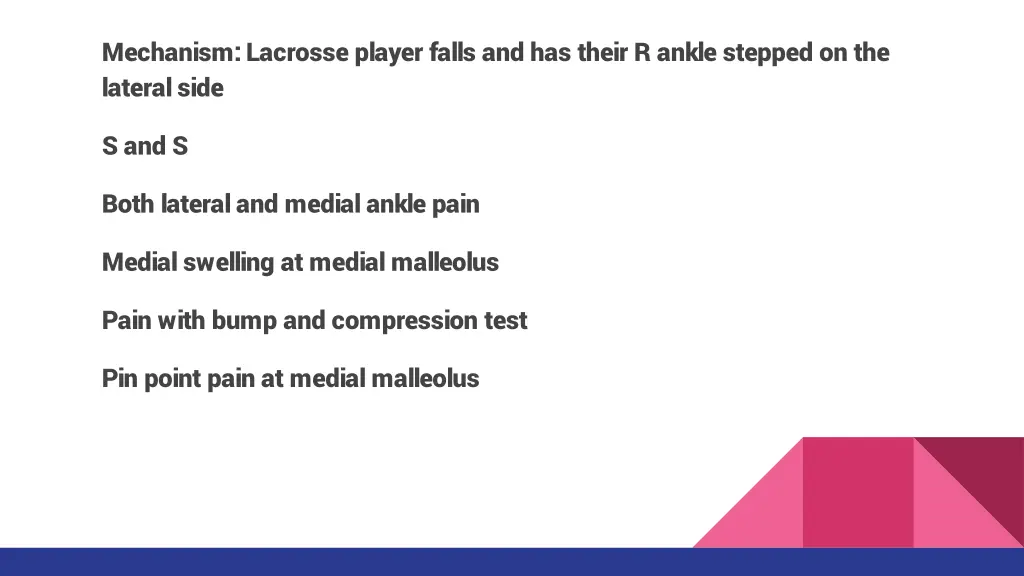 mechanism lacrosse player falls and has their