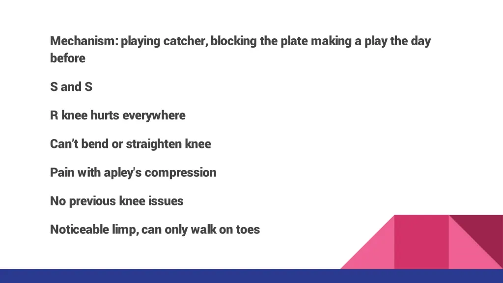 mechanism playing catcher blocking the plate