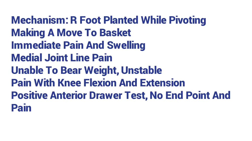 mechanism r foot planted while pivoting making