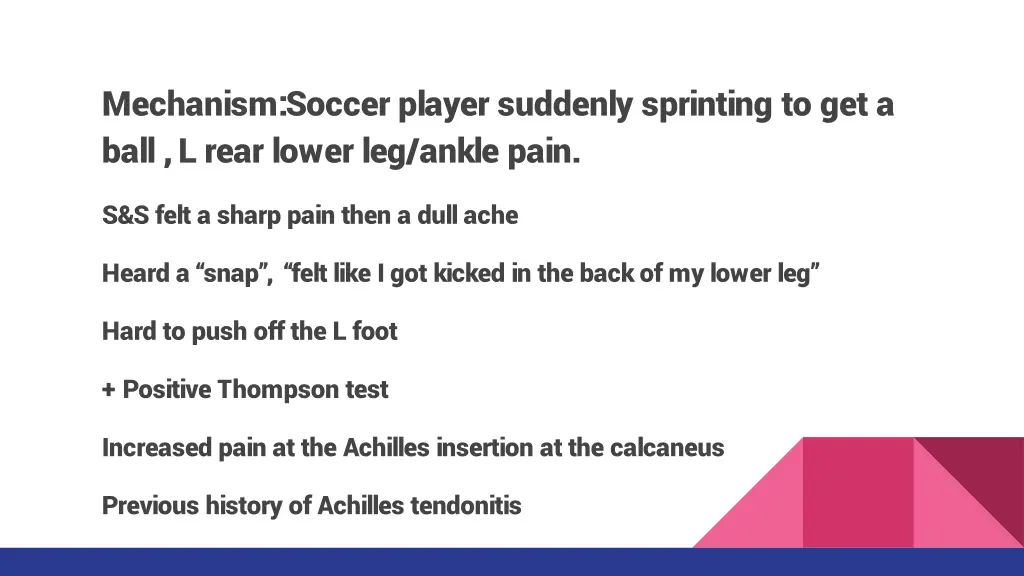 mechanism soccer player suddenly sprinting