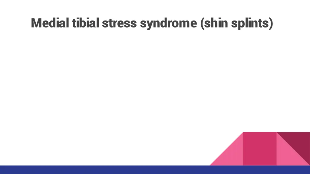 medial tibial stress syndrome shin splints