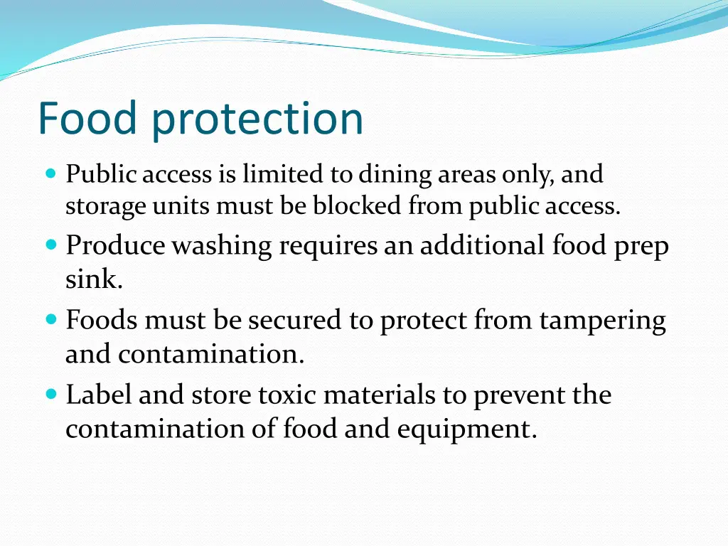 food protection 1