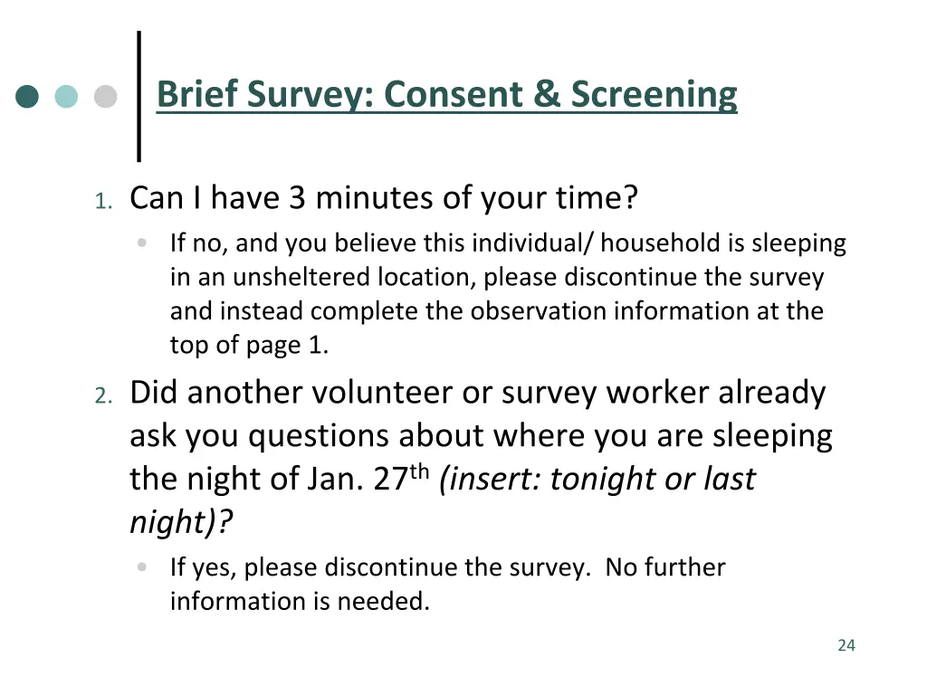 brief survey consent screening