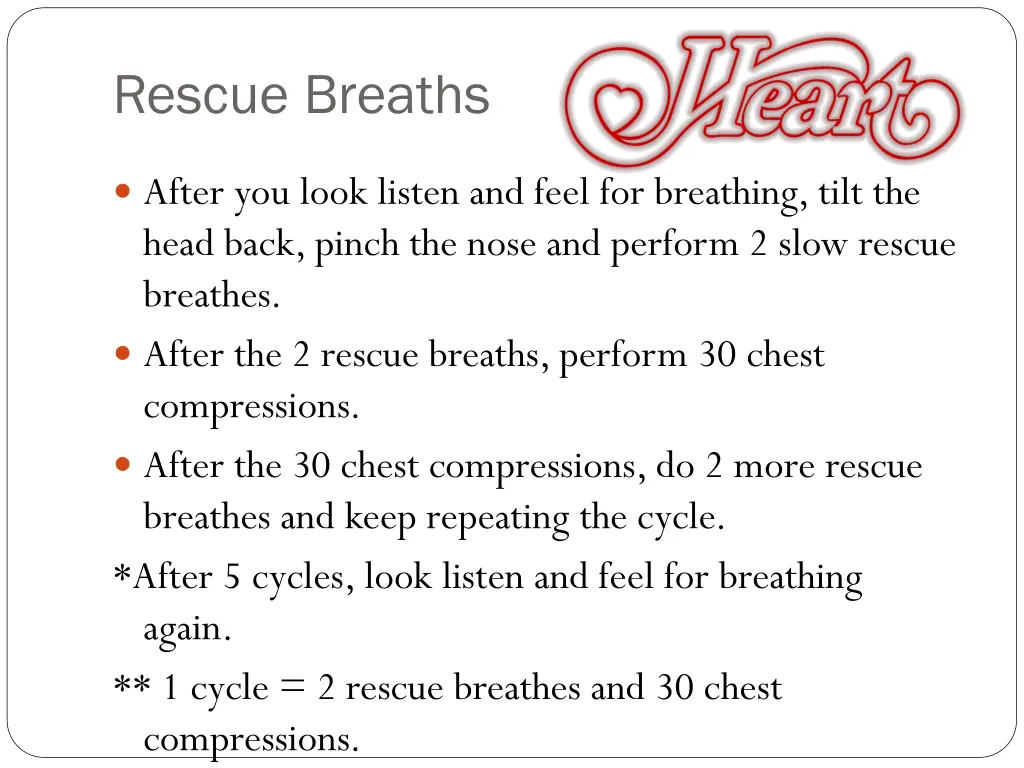 rescue breaths