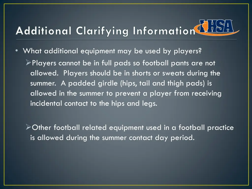 additional clarifying information 1