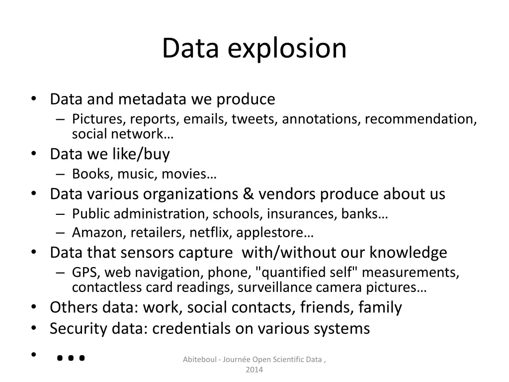 data explosion