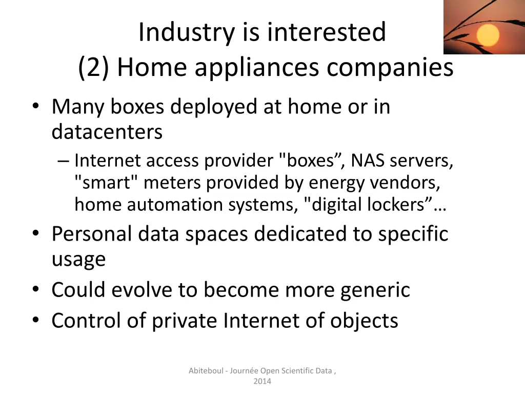 industry is interested 2 home appliances