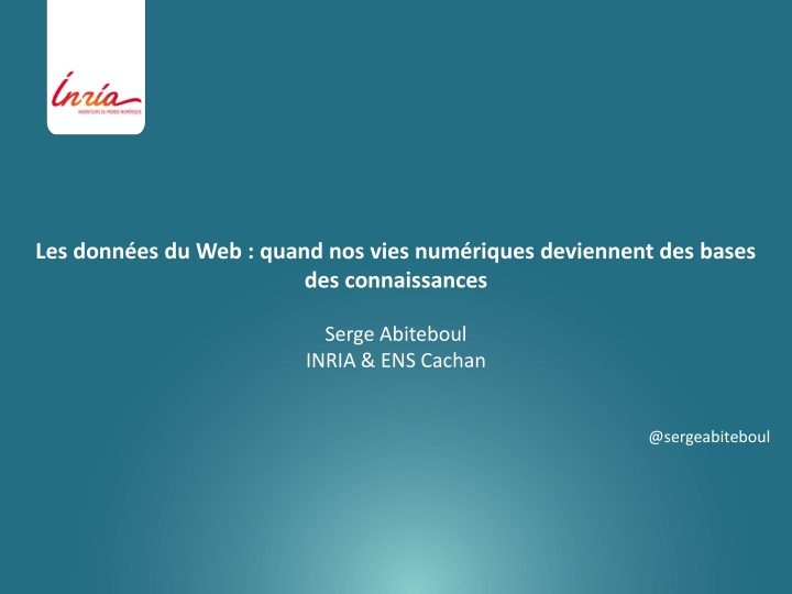 les donn es du web quand nos vies num riques