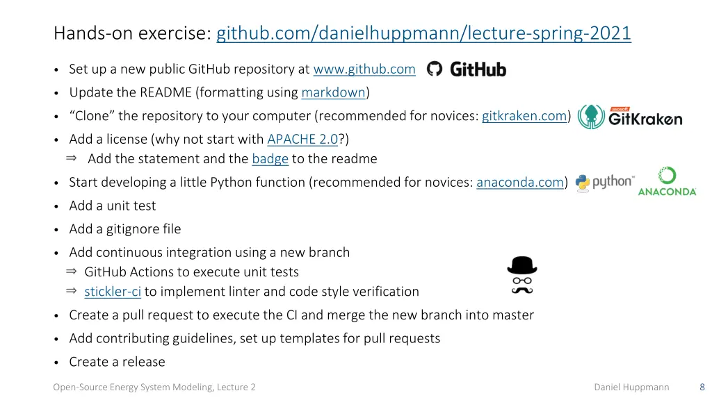 hands on exercise github com danielhuppmann