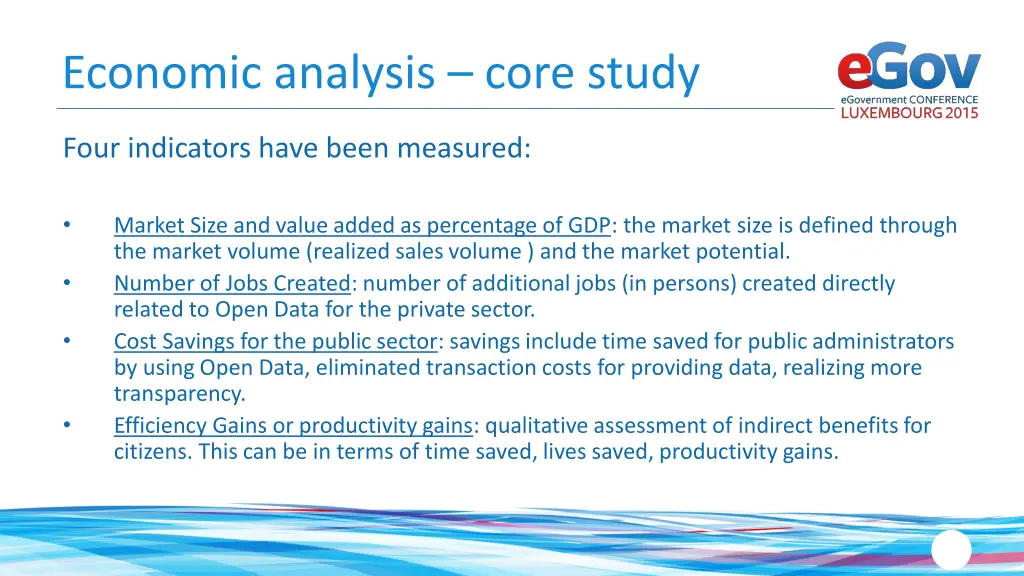 economic analysis core study