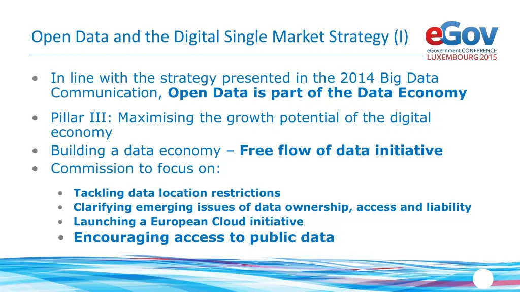 open data and the digital single market strategy i