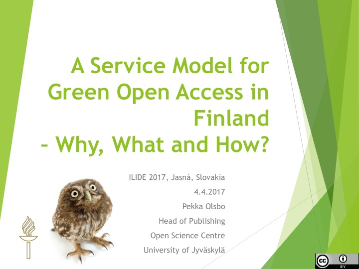 a service model for green open access in