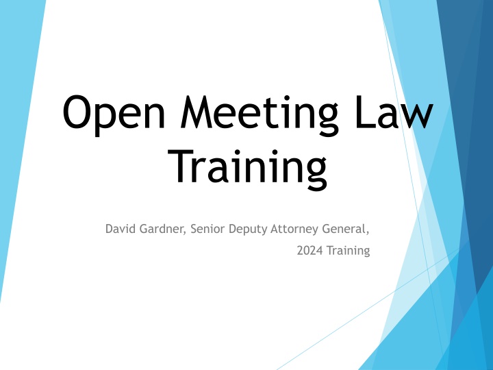 open meeting law training