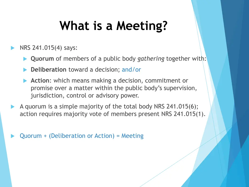 what is a meeting