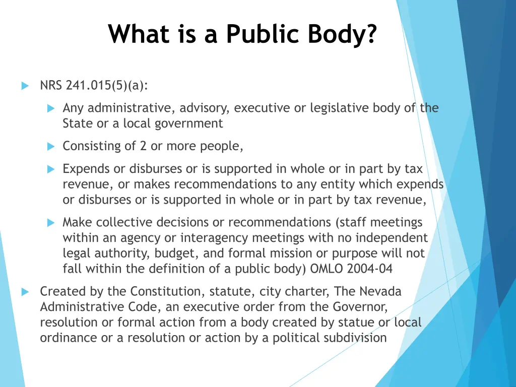 what is a public body