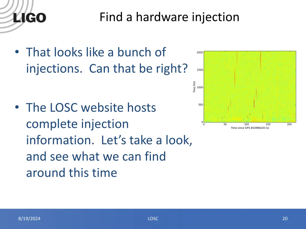 find a hardware injection 4