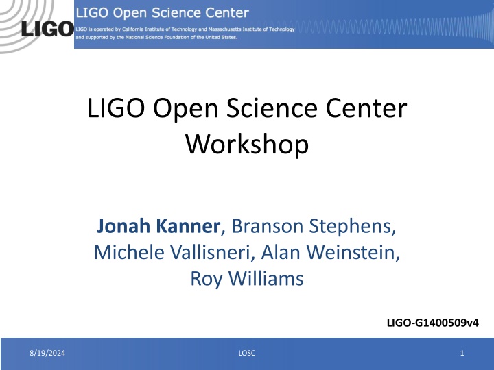 ligo open science center workshop