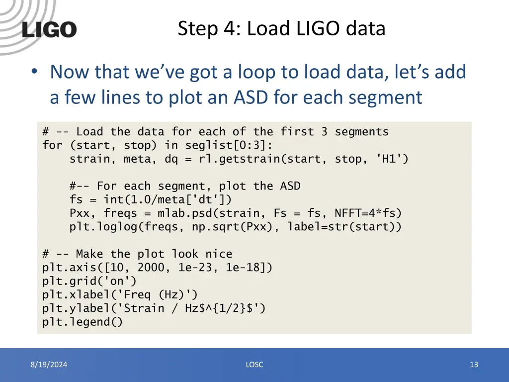 step 4 load ligo data 1