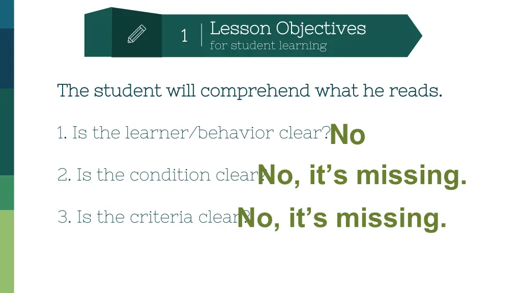 lesson objectives lesson objectives for student 13