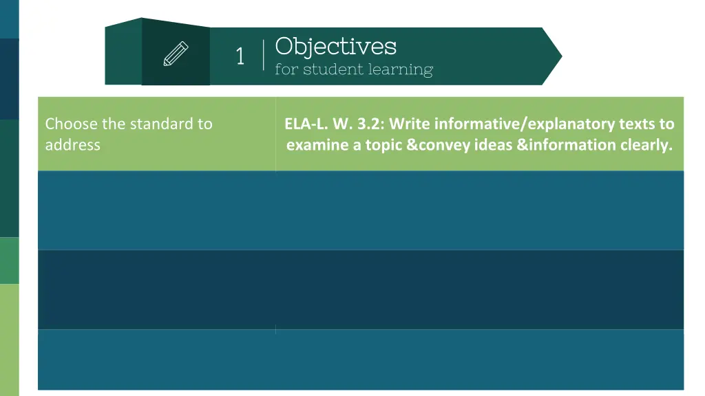 objectives objectives for student learning