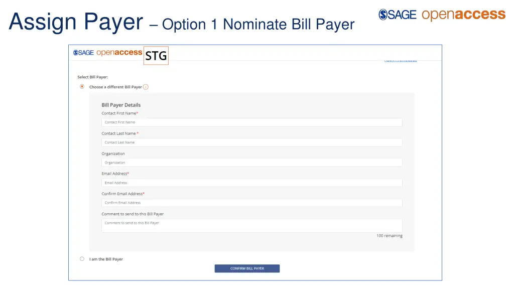 assign payer option 1 nominate bill payer