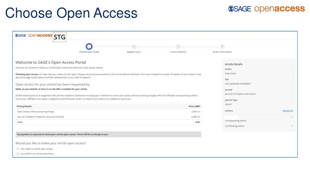 choose open access