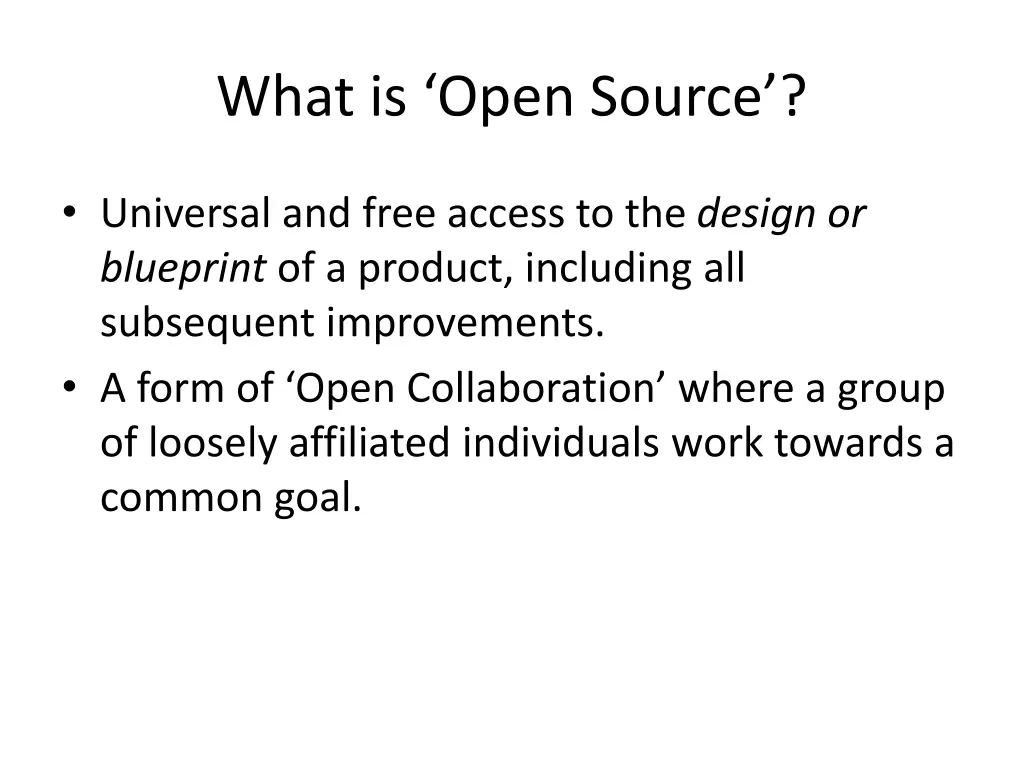 what is open source