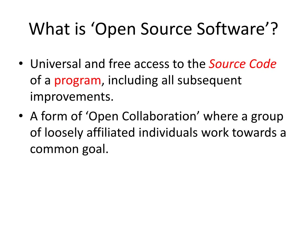 what is open source software