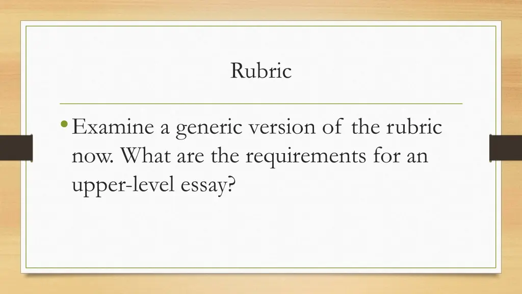 rubric