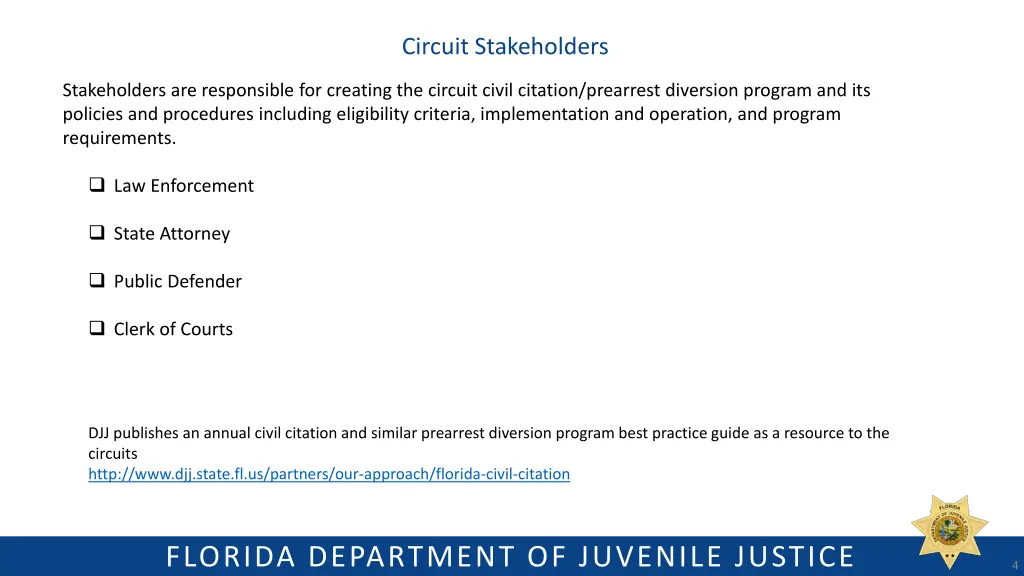 circuit stakeholders