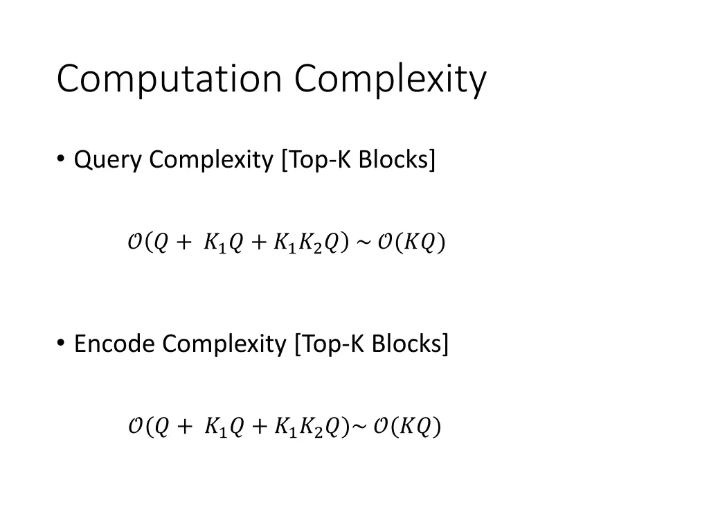 computation complexity