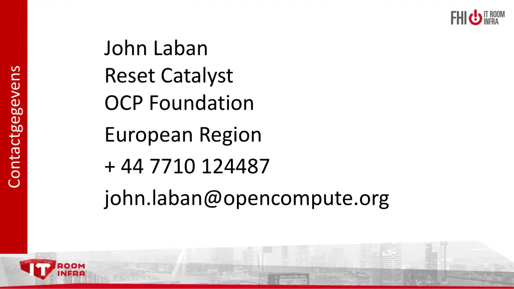 john laban reset catalyst ocp foundation european