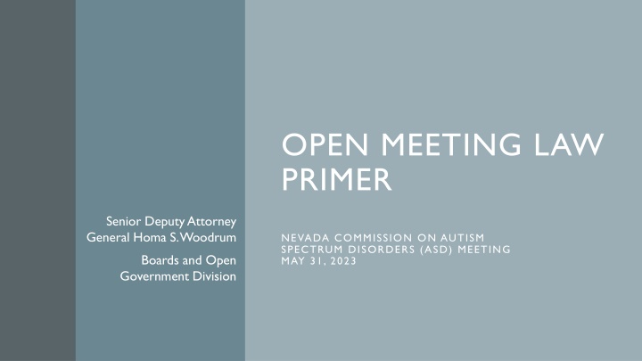 open meeting law primer