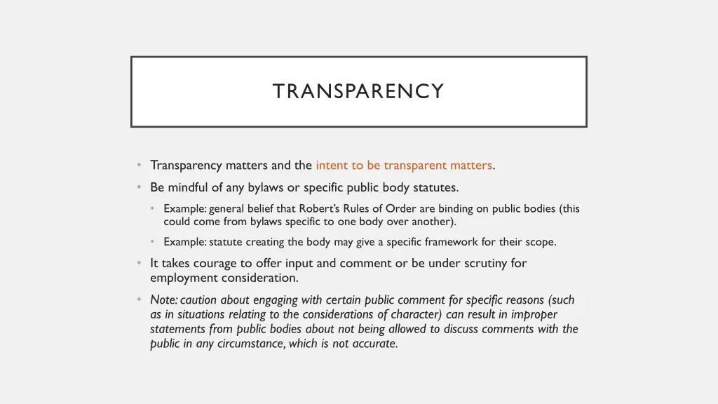 transparency