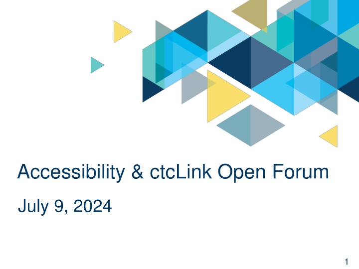 accessibility ctclink open forum