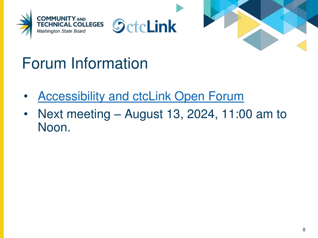 forum information