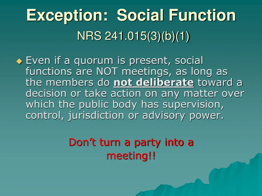 exception social function nrs 241 015 3 b 1