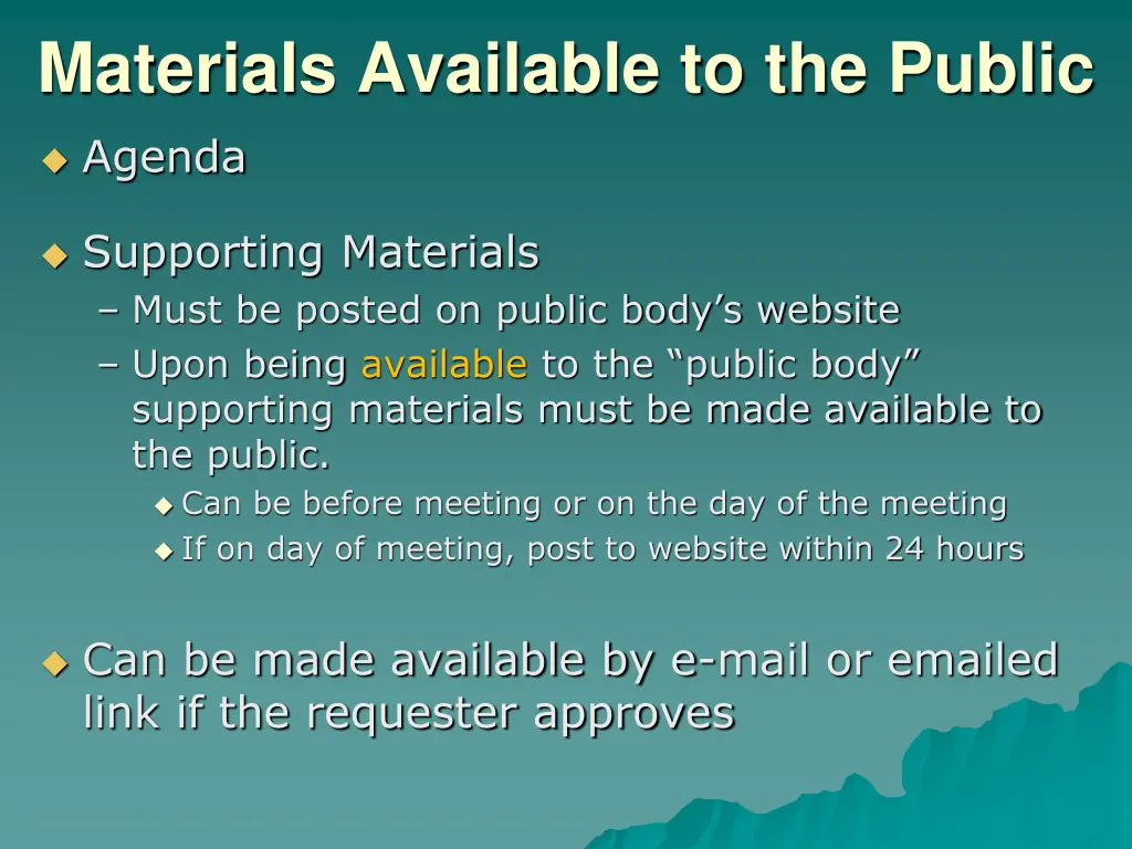 materials available to the public