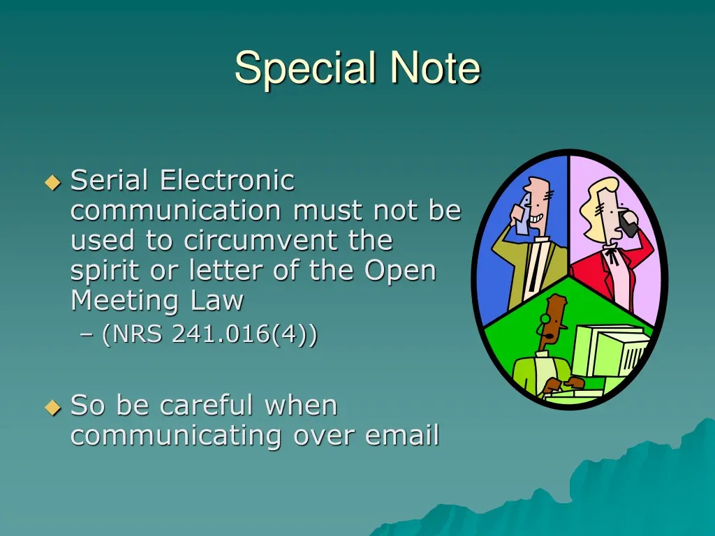 special note