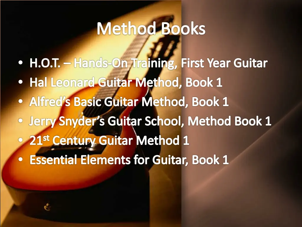 method books